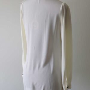 Lång Kråsblus I Mjukt Och Hållbart Tyg - Off White - Image 5