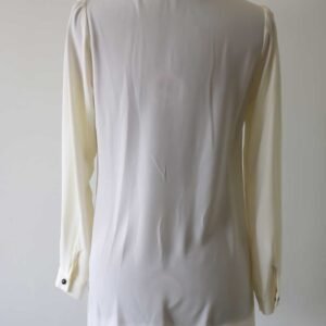 Lång Kråsblus I Mjukt Och Hållbart Tyg - Off White - Image 6