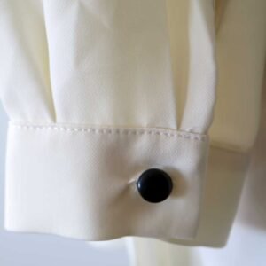 Lång Kråsblus I Mjukt Och Hållbart Tyg - Off White - Image 7