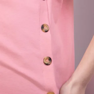 En gravid/amningst-shirt med dragkedja - Rosa - Image 7