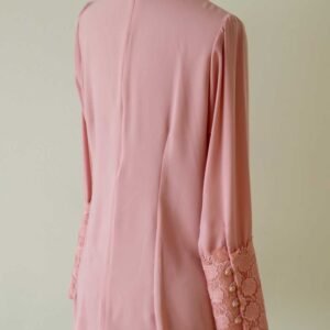 Hållbar Knytblus Med Spetskant Och Dragkedja - Rosa - Image 6