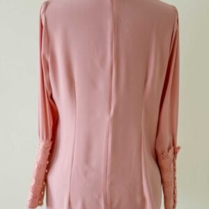 Hållbar Knytblus Med Spetskant Och Dragkedja - Rosa - Image 7