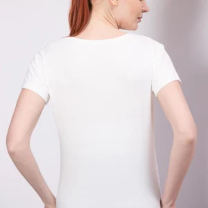 Sovande babyflicka gravid T-shirt - Vit - Image 5