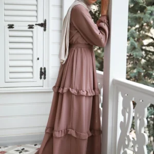 Charmig Chiffongklänning - Vizon - Image 3