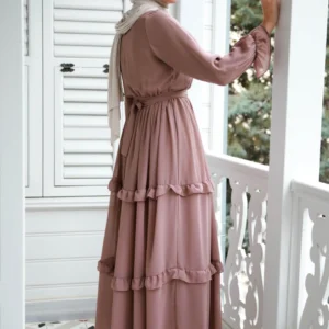 Charmig Chiffongklänning - Vizon - Image 5